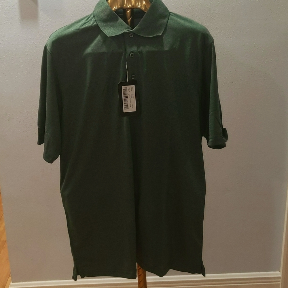 ULTRA CLUB MENS HEATHERED POLO